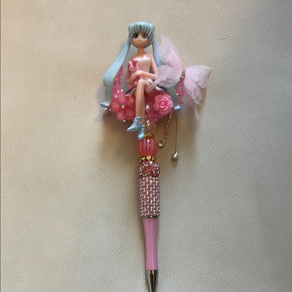 Pink and Blue Fairy Doll Pen - Picture 1 of 2